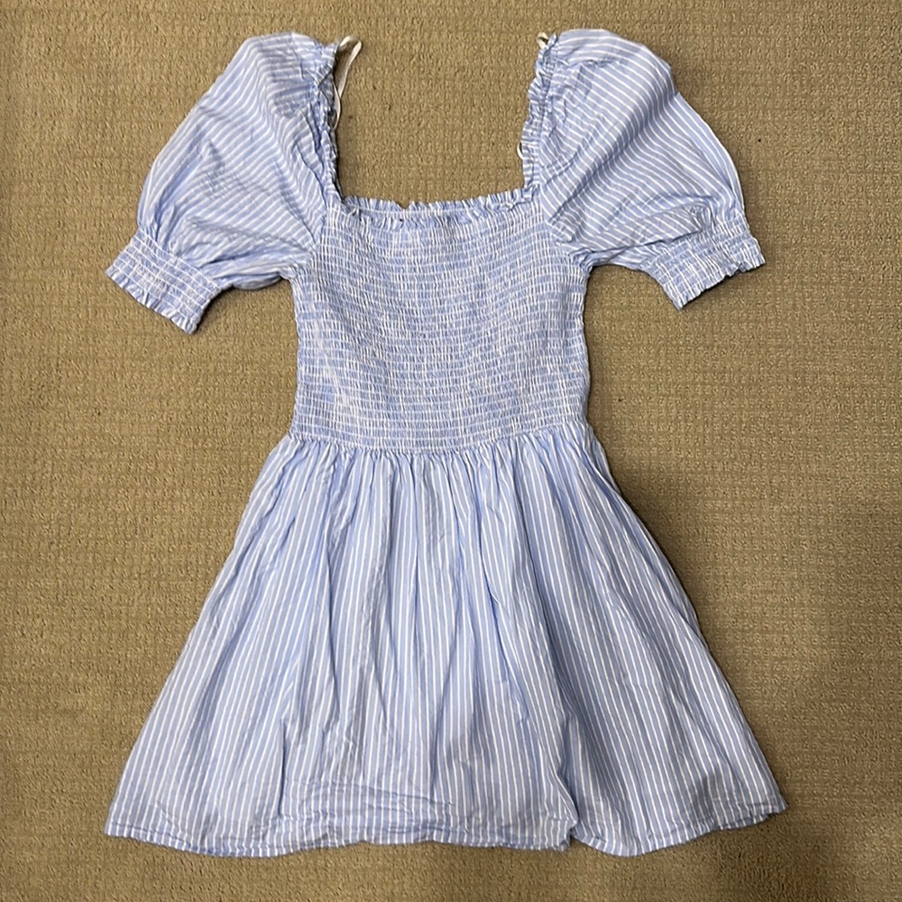 Lulu’s Small Blue & White Striped Dress